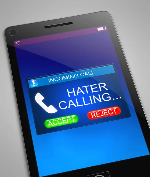 Hater calling concept. — Stock Photo, Image