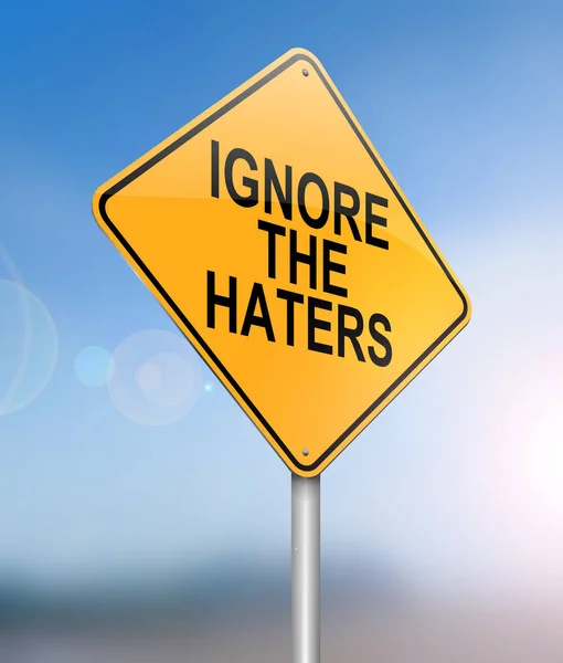 Ignorar a los que odian . — Foto de Stock