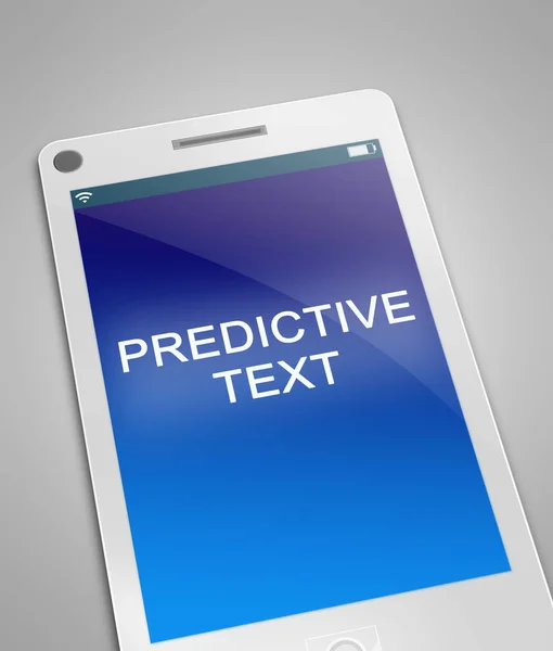 Concepto de texto predictivo . —  Fotos de Stock