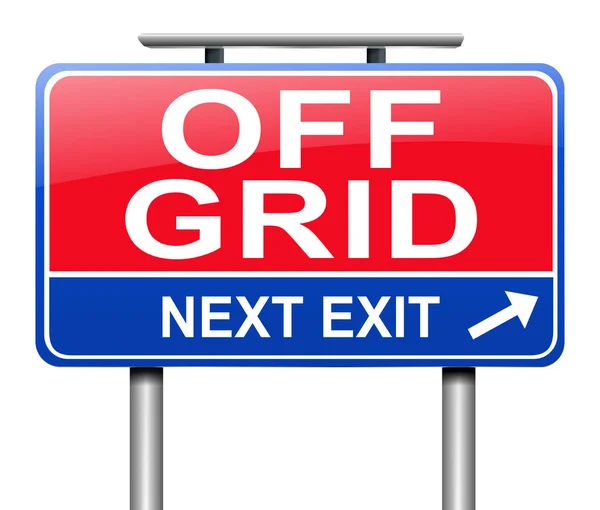 Concetto off grid . — Foto Stock