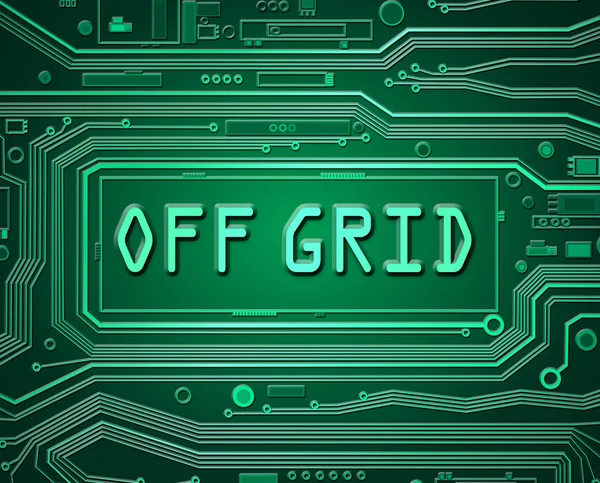 Off-grid koncepció. — Stock Fotó