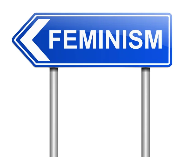 Feminismus Zeichen Konzept. — Stockfoto