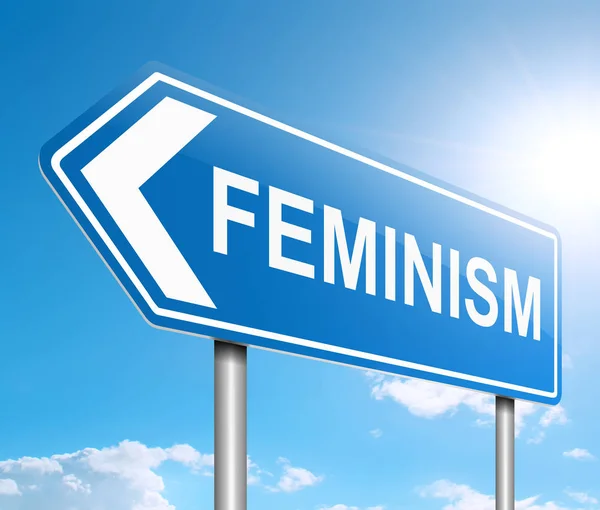 Feminizm znak koncepcja. — Zdjęcie stockowe