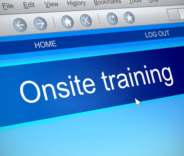 Onsite training concept. — Stock Photo, Image