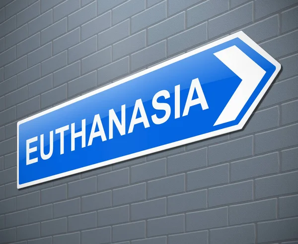 Concepto de signo de eutanasia . —  Fotos de Stock