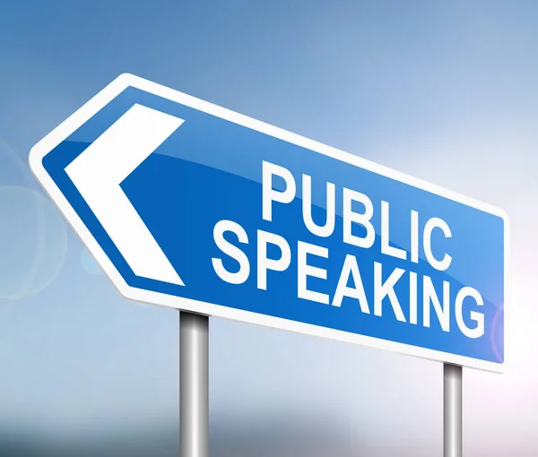 Konzept des öffentlichen Sprechens. — Stockfoto