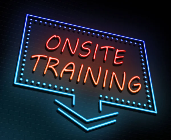 Onsite training concept. — Stock Photo, Image