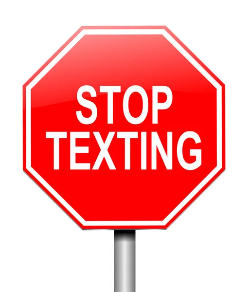 Stoppen van texting concept. — Stockfoto