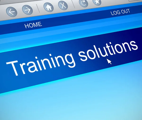 Training solutions concept. — Stock Photo, Image