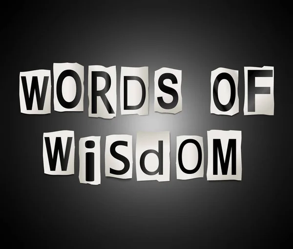 Woorden van wijsheid. — Stockfoto