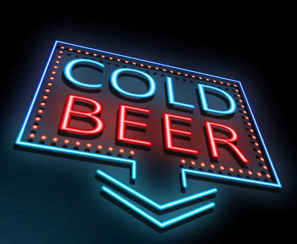 Концепция холодного пива . — стоковое фото
