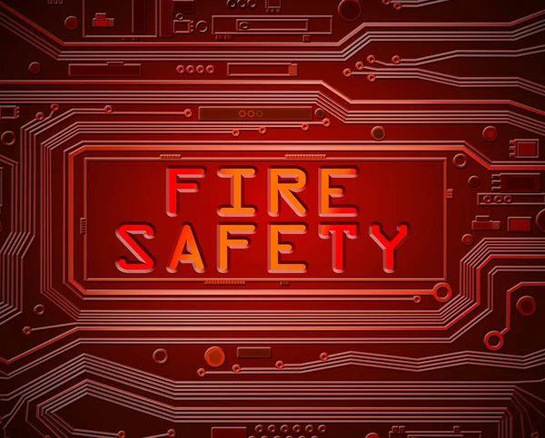 Conceito de segurança contra incêndio elétrico . — Fotografia de Stock