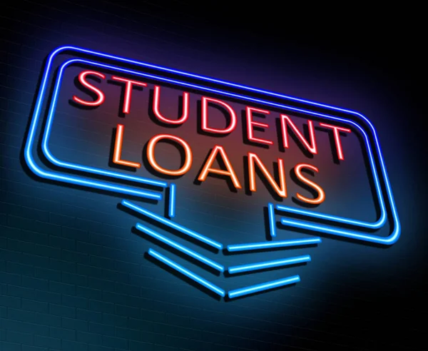 Студентські кредити концепції . — стокове фото