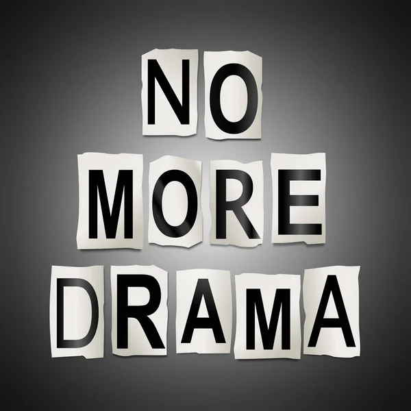 No more drama. — Stock Photo, Image