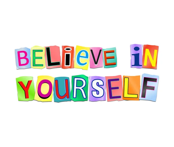 Acreditar em si mesmo. — Fotografia de Stock