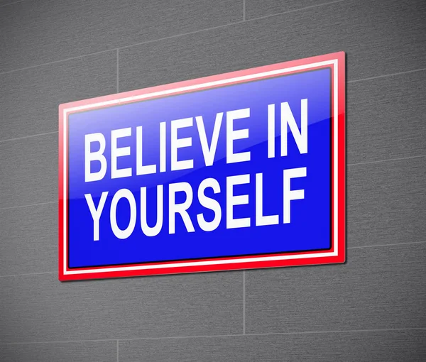 Believe in yourself concept. — Stock Photo, Image