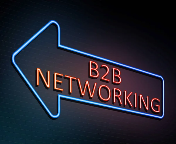Business to business networking concept. — Stock Photo, Image