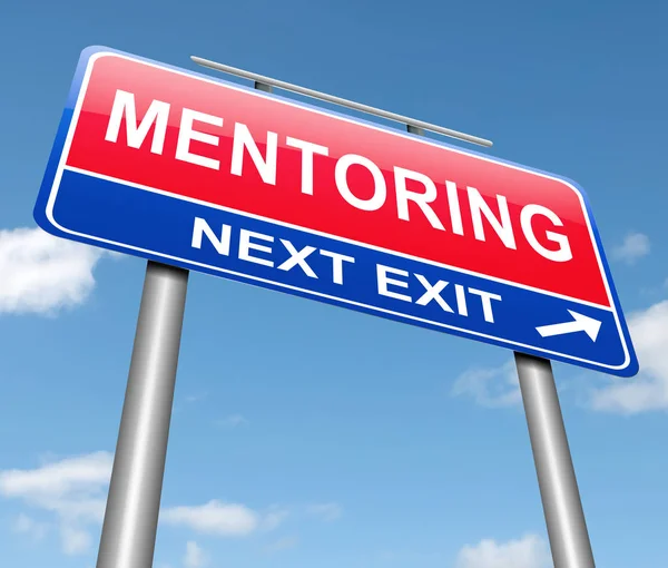 Conceito de sinal de mentoria . — Fotografia de Stock