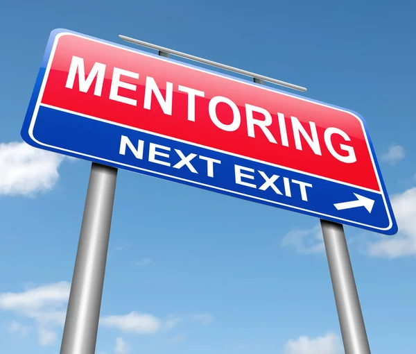 Mentoring-Zeichen-Konzept. — Stockfoto