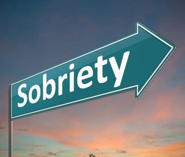 Sobriety sign concept. clipart