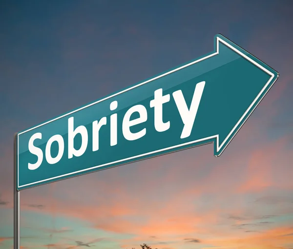 Sobriety sign concept. — Stock Photo, Image