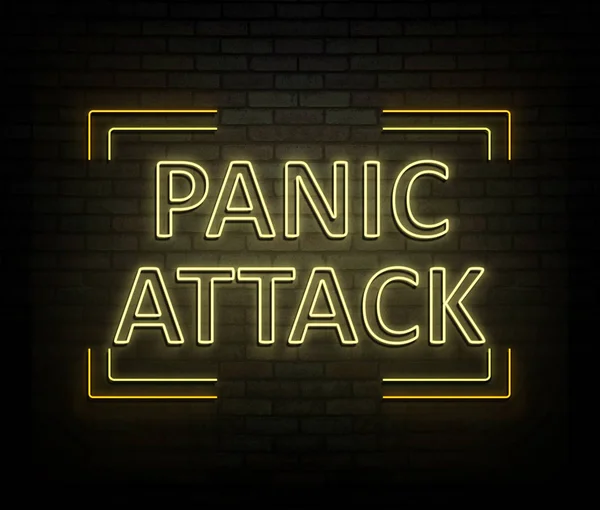 Concept d'attaque de panique. — Photo