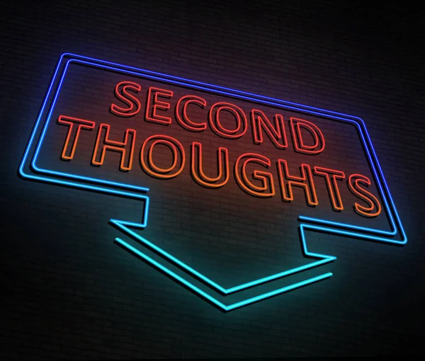 İkinci thouughts kavramı.