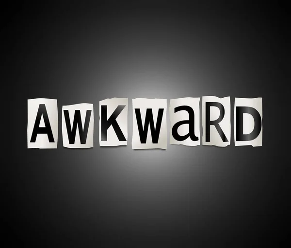 Awkward word concept. — Stock Photo, Image