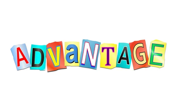 Advantage word concept. — Stock Photo, Image