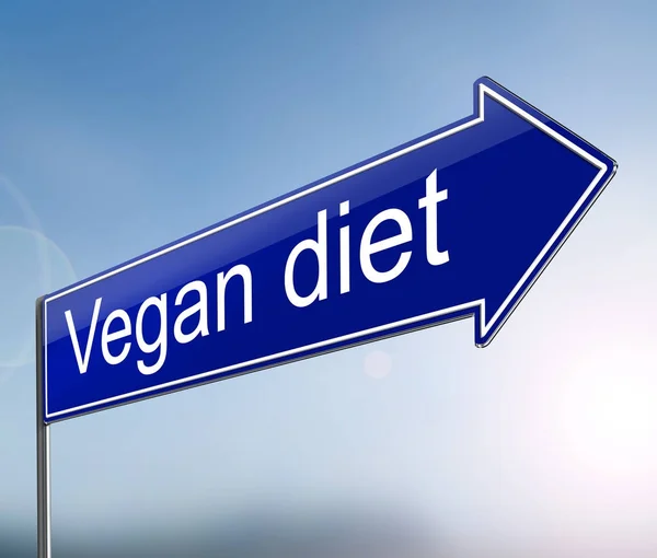 Vegan teken concept. — Stockfoto