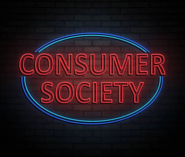 Concept de société de consommation . — Photo
