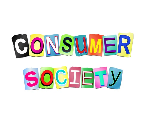 Consumer society concept. — Stock Photo, Image