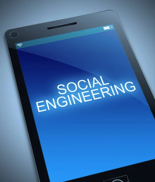 Concepto de ingeniería social . —  Fotos de Stock