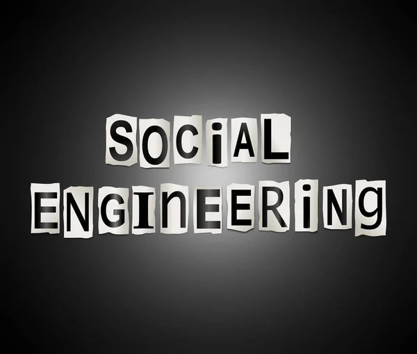 Concepto de ingeniería social . —  Fotos de Stock