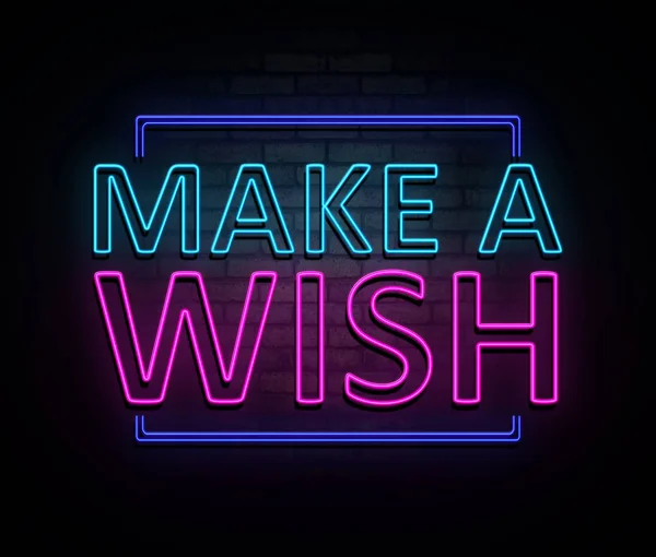 Концепция Make a Wish . — стоковое фото