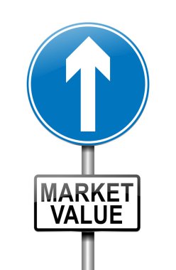 Market value concept clipart
