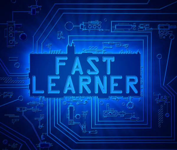 Fast learner concept. — Stock Photo, Image
