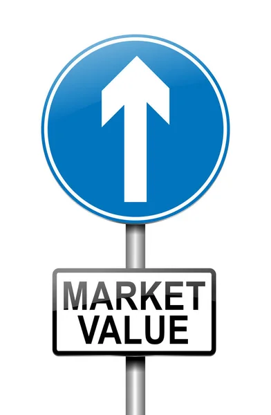 Market value concept — Stock Photo, Image