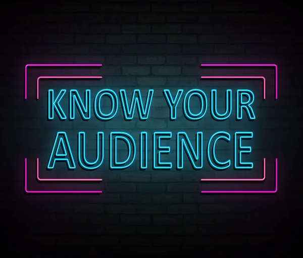 Know your audience. — Stock Photo, Image