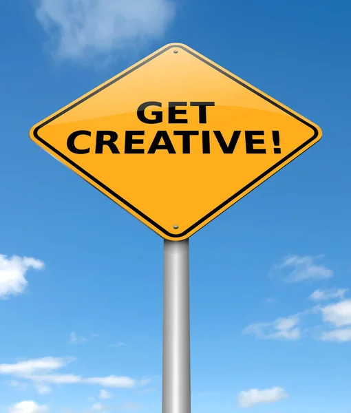 Získejte kreativní koncept. — Stock fotografie
