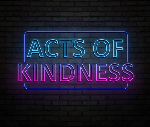Πράξεις καλοσύνης έννοια. — Φωτογραφία Αρχείου