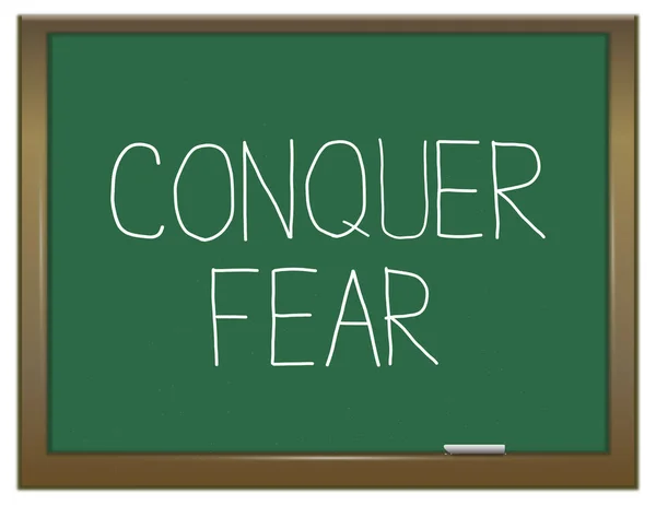 Erövra rädsla koncept. — Stockfoto