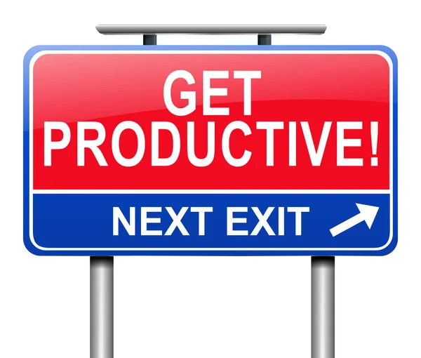 Get productive concept. — Stock Photo, Image