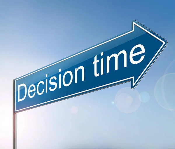 Decision time concept. — Stock Photo, Image