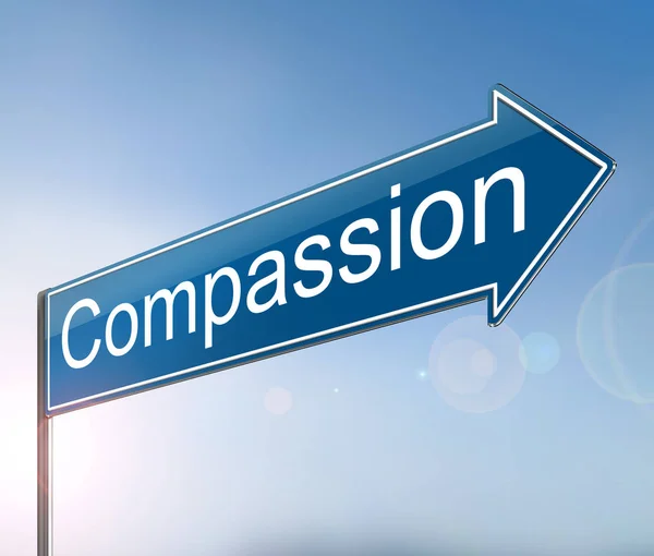 Concept de signe de compassion . — Photo