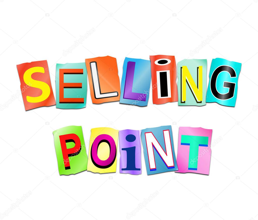 Selling point concept.