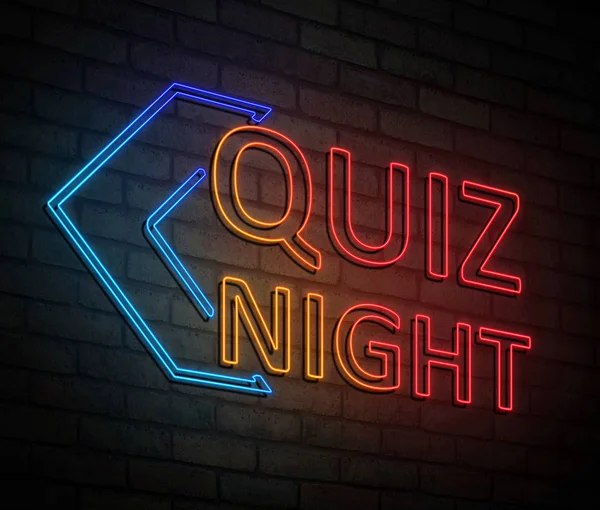 Concetto di quiz notturno . — Foto Stock