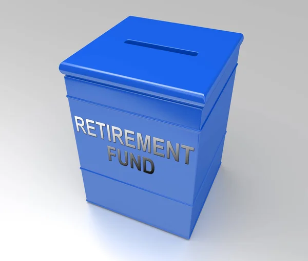 Концепция пенсионного фонда . Стоковая Картинка