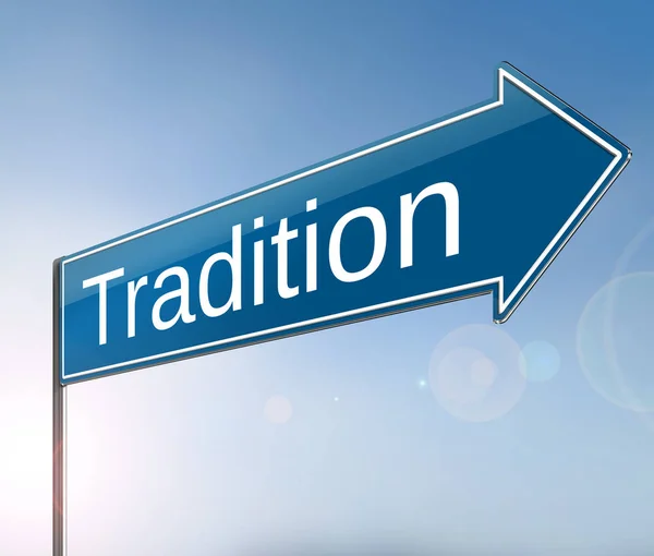 Tradition sign concept. — Stock Photo, Image