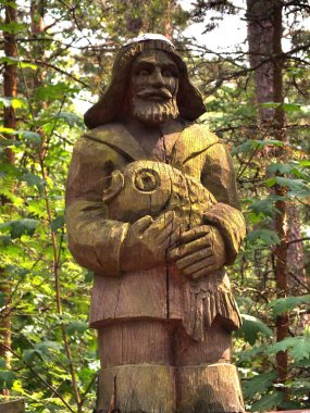 1 *** Neringa, Juodkrante, Litvanya, Curonian spit, Klaipeda bölge. Curonian lagoon ve Baltık Denizi kıyısında çare. Yaz 2013.